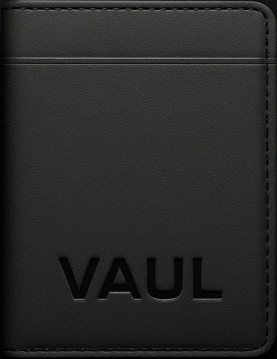 VAUL minimalista férfi pénztárca pop-up kártyatartóval